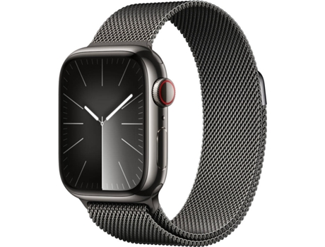 APPLE Watch Series 9 GPS+Cellular 41 mm Acero Inoxidable Grafito con Loop Milanesa Grafito