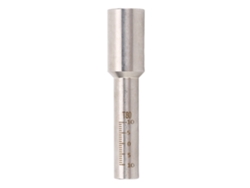 Tubo Graduado De Acero Inoxidable Soldado Por Láser, Escala Metálica Portátil De Alta Precisión 80mm