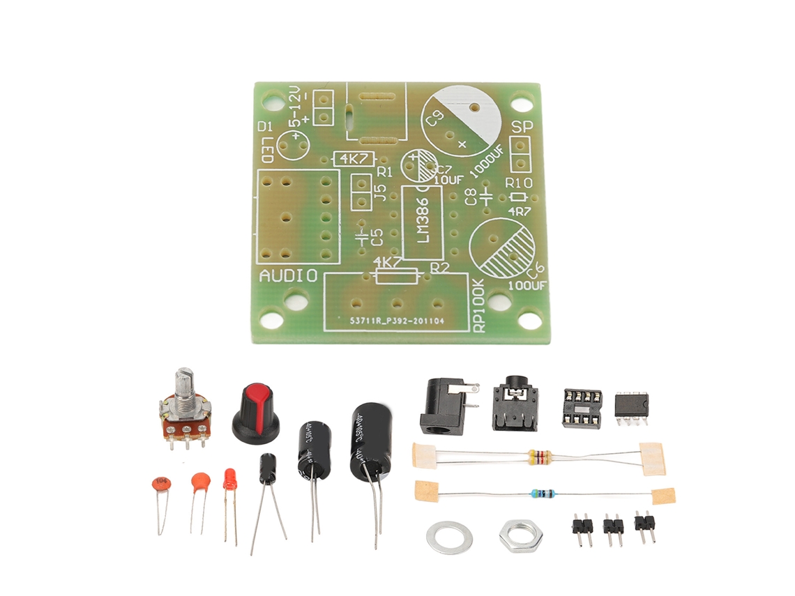 Yncm2026-kit Amplificador De Audio Lm386 Módulo Diy Electrónico Super Mini Placa Pcb Fr4-a 3-12v