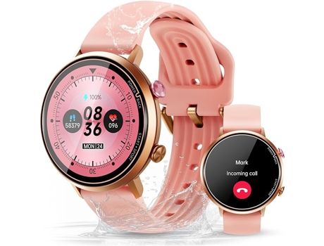 Reloj inteligente para mujer, compatible con iPhone/Android, IP68 resistente al agua, responder/hacer llamadas, pantalla HD, monitor de ritmo cardí...