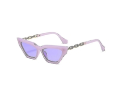 Gafas de sol cuadradas de leopardo con montura de ojo de gato para mujer