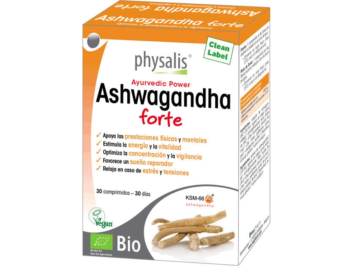 Suplemento Alimentar PHYSALIS Ashwagandha Forte Bio (30 Comp)