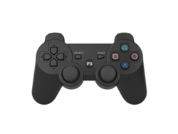 Mando con cable para Playstation 3 Skyhe Doubleshock 3 Negro