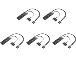 Divisor Usb De 5 X 9 Pines Con Cable De Alimentación Sata, Extensión De Concentrador Interno, Conector