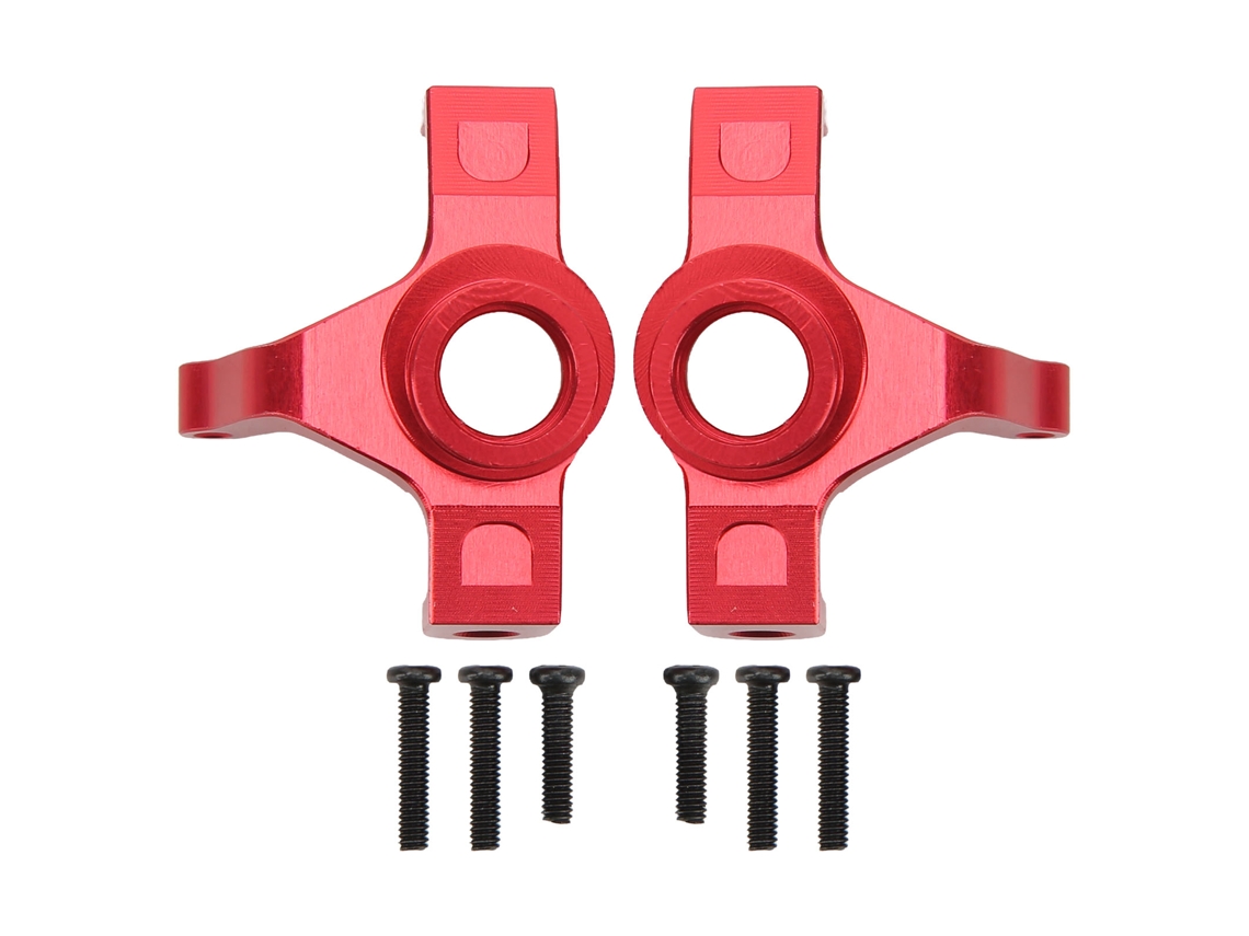 Piezas De Copa De Dirección De Aleación De Aluminio Para Coche Rc Mjx 16208 16207 16210 1/16 Rojo