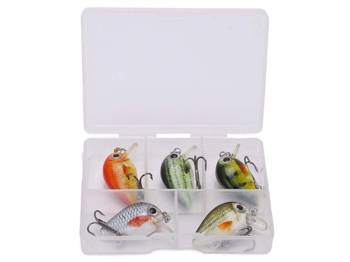 Kit De Iscas De Pesca Mini Hard Baits Crankbait Com Caixa Para Água Doce E Salgada Tipo 3