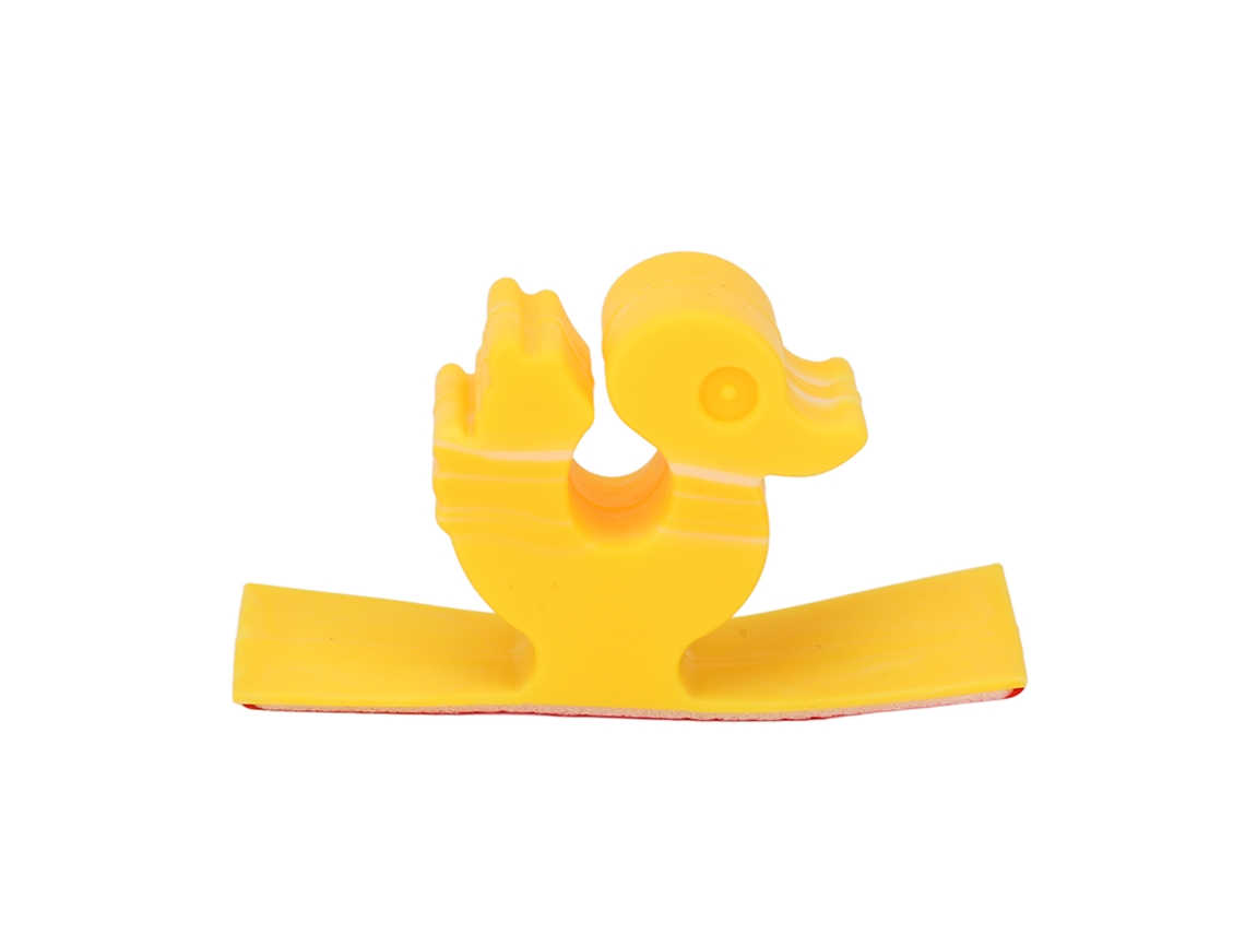 Organizador de cables con forma de patito adorable para herramientas de belleza
