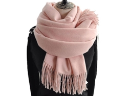 2026-bufanda Manta Para Mujer Con Textura De Cashmere Suave Y Diseño Clásico De Color Sólido Con Borlas Para Otoño E Invierno