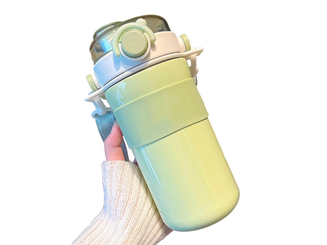 Botella deportiva isotérmica a prueba de fugas - Verde