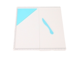 Placa de Ranhura Dobrável com Ferramenta Triangular 320x320mm para Artesanato em Papel