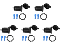 Adaptador De Corriente Con Cargador Usb Dual De 5 X 5 V Y 4,8 A Para Barcos, Coches, 12 V, 24 V Y Vehículos Recreativos.