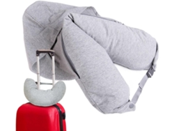 Almohada Cervical Para Avión, Funda De Almohada De Viaje Inflable Con Ropa, Bolsa Suave.