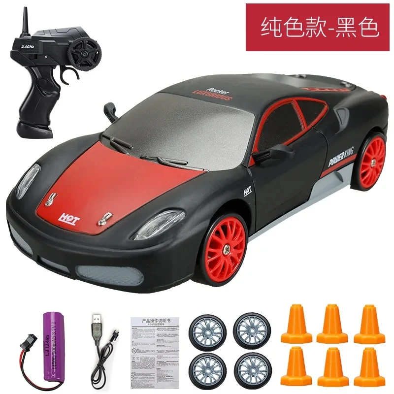 Coche De Control Remoto De 2,4 G Con Tracción En Las Cuatro Ruedas Y Control Remoto De Juguete