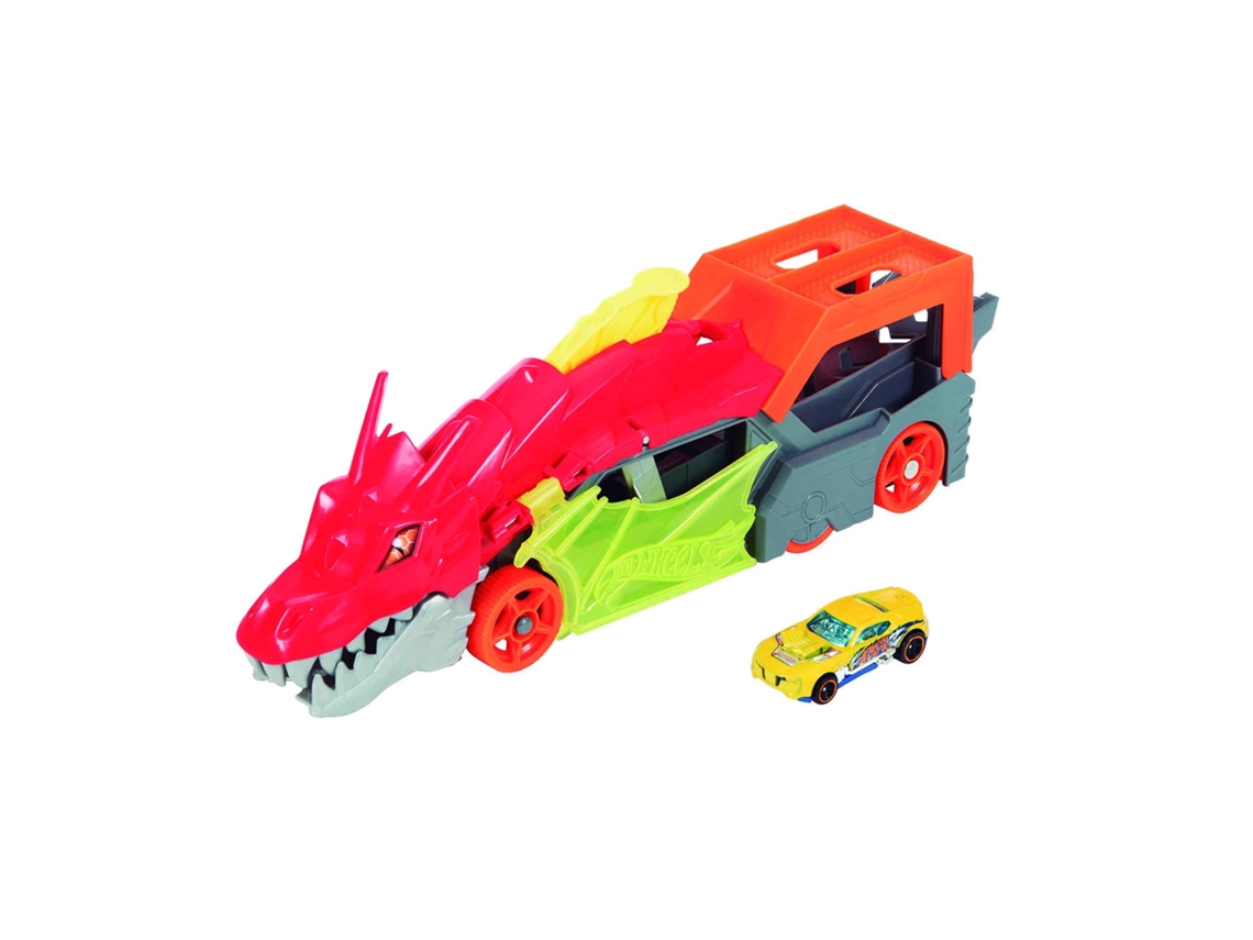Camión HOT WHEELS camión lanzador dragón (Edad Mínima: 3)