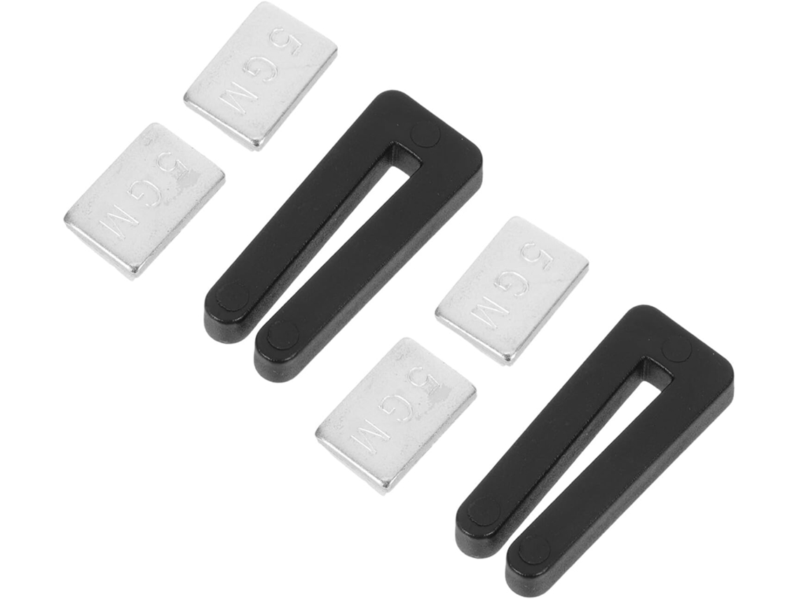 Kit De Equilibrado Para Ventilador De Techo De 6 Piezas: 2 Pesas Metálicas Autoadhesivas De 5 G, 1 Abrazadera