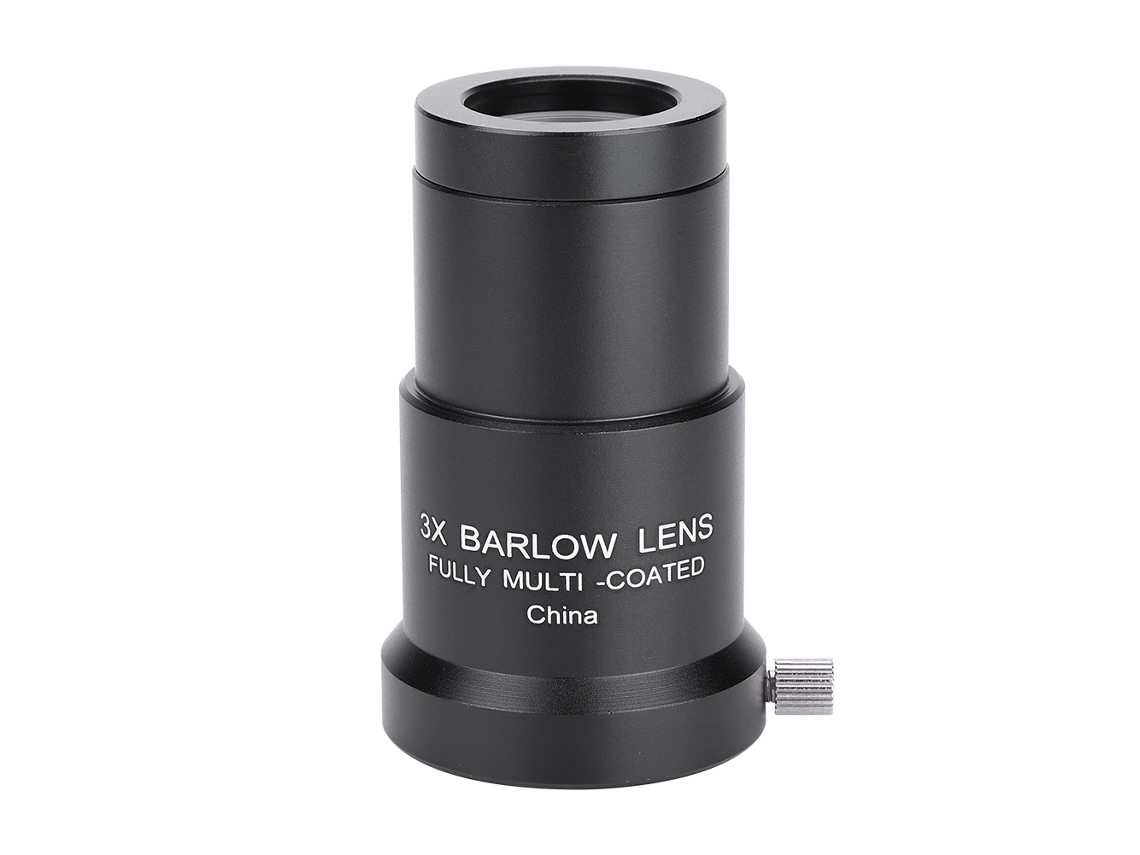 Lente de aumento Barlow 3x de 1,25 pulgadas para ocular de telescopio