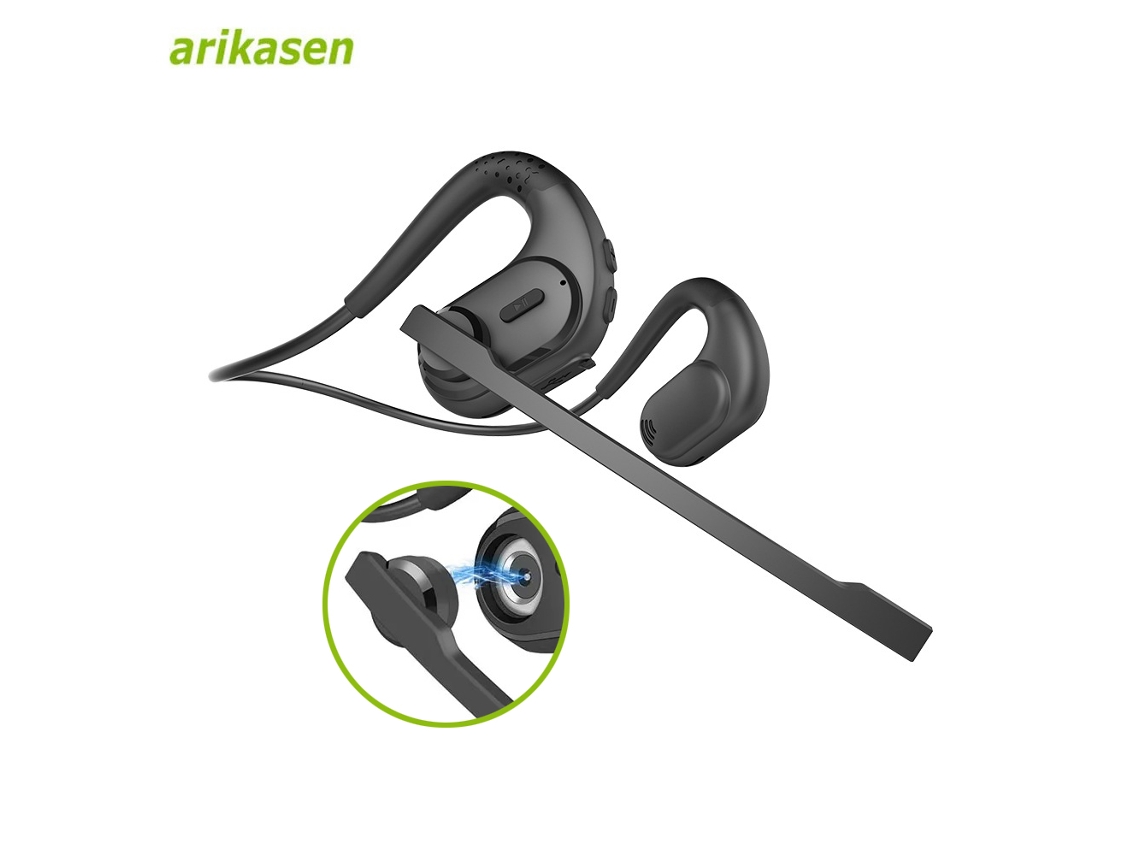 Auriculares Abiertos Con Micrófono Bluetooth 5.4, Cancelación De Ruido Ai Y Conectividad Inalámbrica.