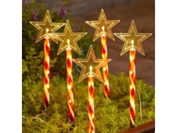 Luces solares navideñas para exteriores (juego de 5) JEIIBRZUI