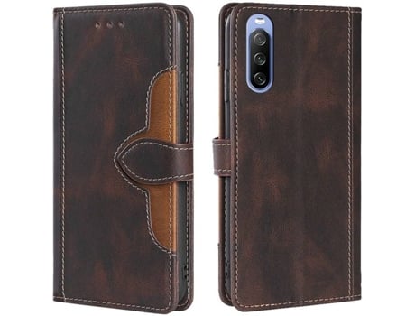 Funda Sony Xperia 10 III 5G HFS-HOUSE Bicolor Marrón