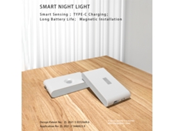 2026-luz Nocturna Inteligente Sensor Led Infrarrojo Usb-c Recargable Inalámbrica Magnética Con Luz Suave Protectora De Ojos