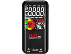 Multímetro inteligente recargable, comprobador digital automático de 9999 cuentas para voltaje CA/CC, resistencia, capacitancia, frecuencia, diodo, CO