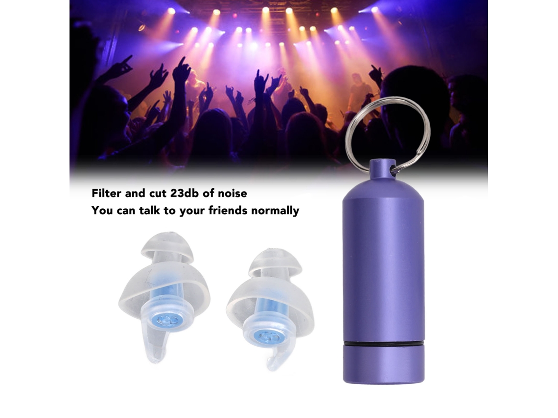 Tapones Para Oídos De Concierto De Silicona Ergonómicos Con Funda Para Música Y Sueño