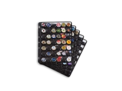 Hojas almacenaje COMPART LEUCHTTURM, para 42 tapones de botellas de champán, color negro