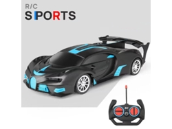 Coche RC 1/18 con luz LED, control remoto de 2,4 G, vehículo deportivo de alta velocidad para niños y niñas, Aeuzwr