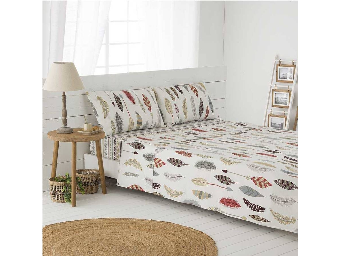 Juego de Sábanas COTTON ARTEAN Salve (Multicolor - Cama de 90 cm - Algodón, Poliéster)