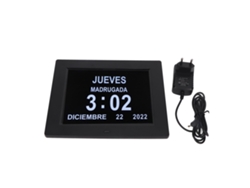 Relógio Digital De Calendário Diurno 8 Polegadas Lembrete De Medicação Brilho Automático 110-240v Plugue Eu