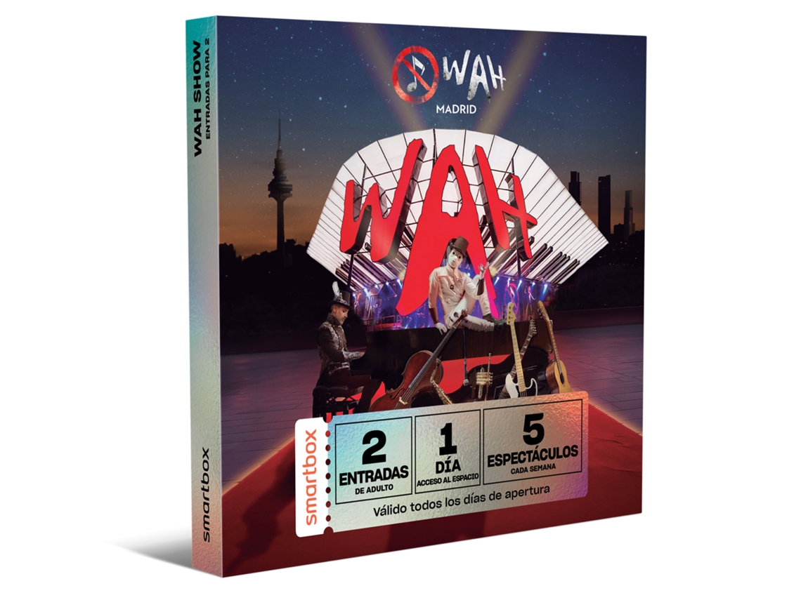 Caja Regalo Smartbox Wah Show Madrid 2 Entradas para 2 Personas