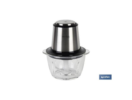 Picadora electrica acero inox vaso de cristal 1,2 l 400w modelo olvera