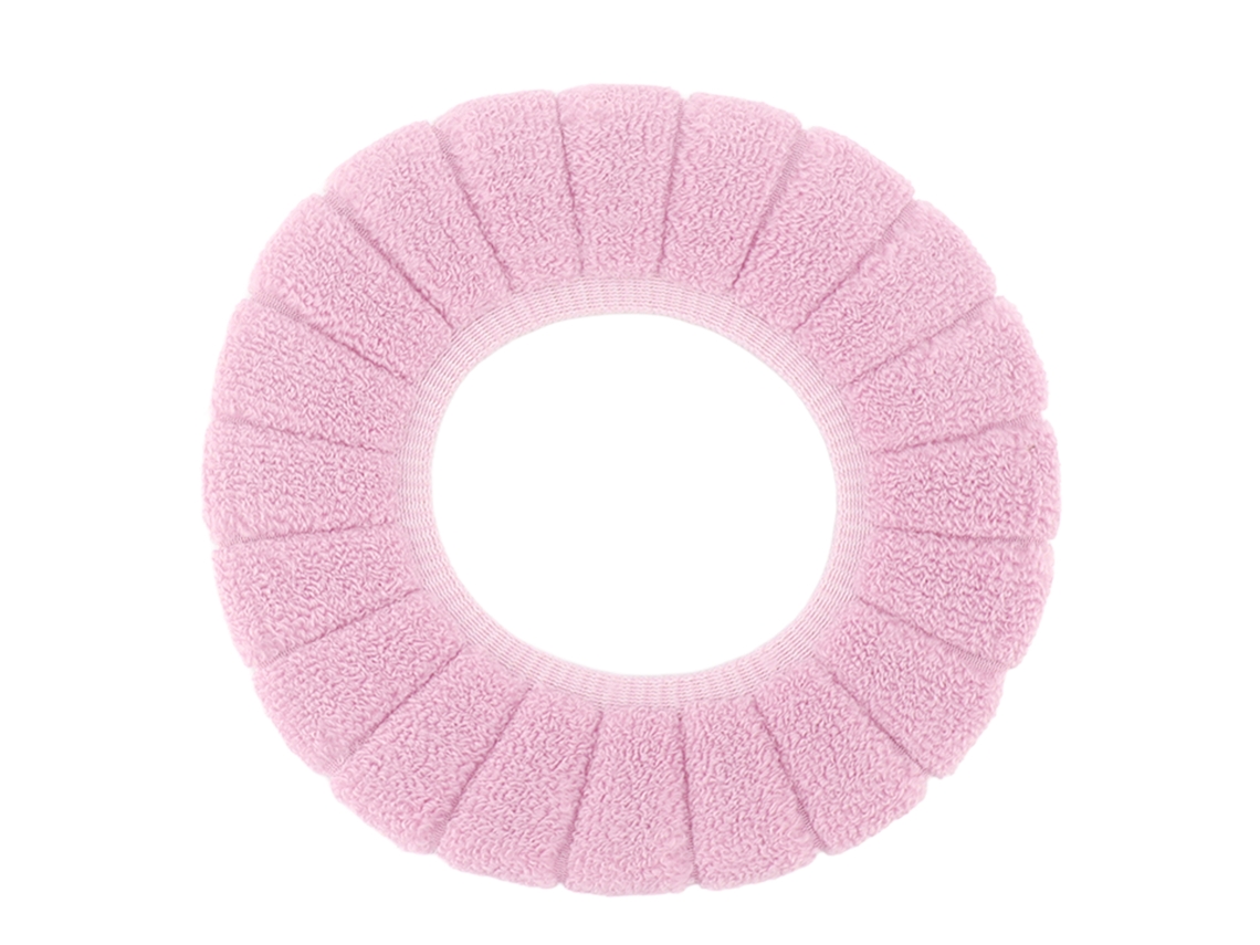 Funda para calentador de baño rosa, suave, lavable y antideslizante