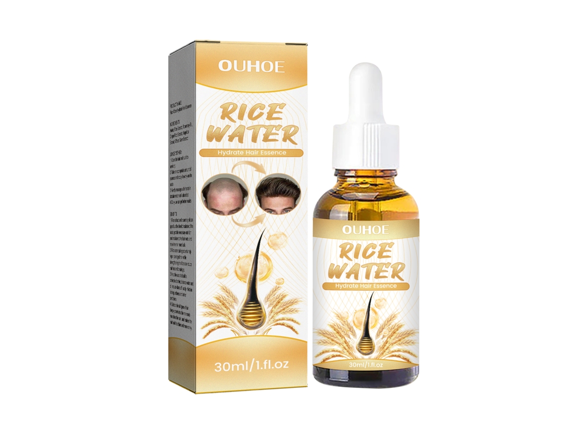 Sérum voluminizador para el cabello Ouhoe: repara el cabello seco y encrespado. Masaje capilar para un cuidado óptimo.