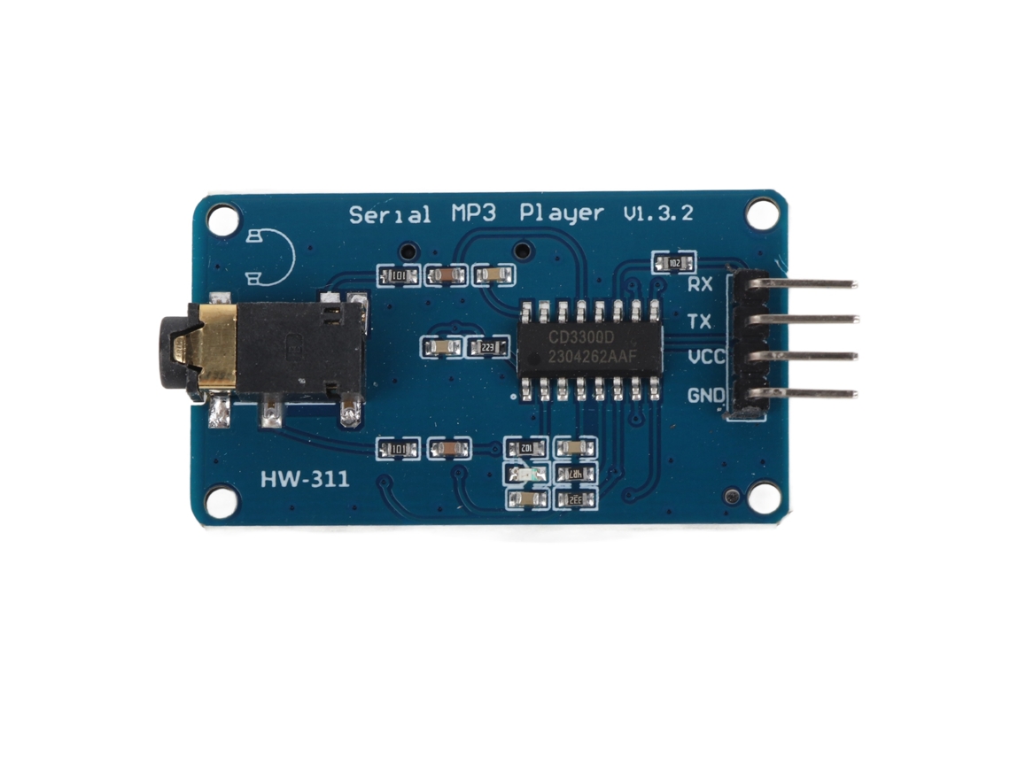 Módulo Reproductor De Mp3, Control Uart, Puerto Serie, Placa Con Zócalo Para Tarjeta De Memoria