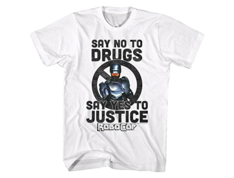 Camiseta ROCKINSTONE Di sí a la justicia Robocop (XXL)