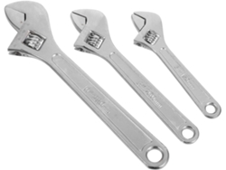 3 Piezas Clé à Réglable de Clés à Ergonómico Para Et Poignée Antidérapante Cómodo E Gokoco