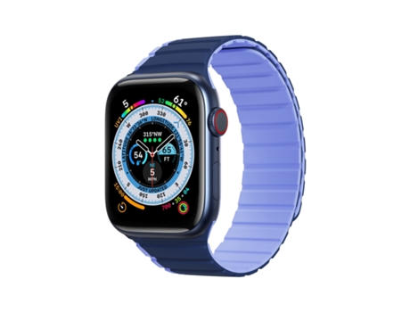 DUX DUCIS Correa de reloj de silicona magnética para Apple Watch Ultra 49 mm (azul)