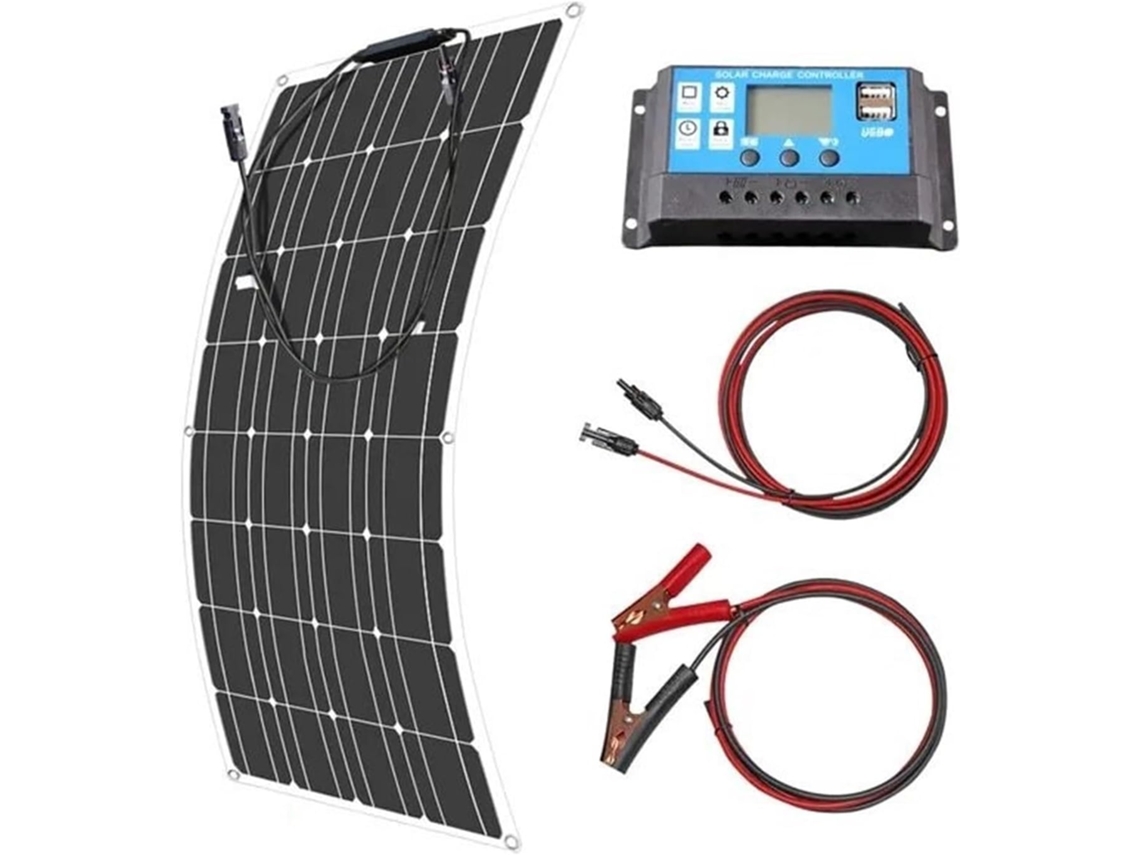Cargador De Panel Solaire Flexible 12v 600w 100w 200w 300w 400w 500w Mejor Monocristalino