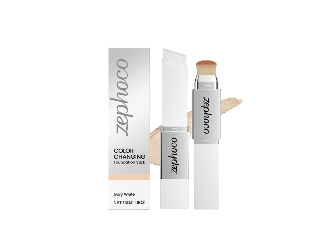 Zephoco Bastão De Base De Maquilhagem 2 Em 1 Cor Marfim - Leve, Hidratante, Natural, Adere Bem, Sem Cracas, Leve E Transparente