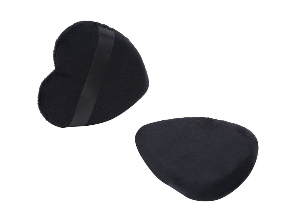 Esponja De Maquillaje De Algodón Para Base Y Polvos, Estilo 1, Color Negro.