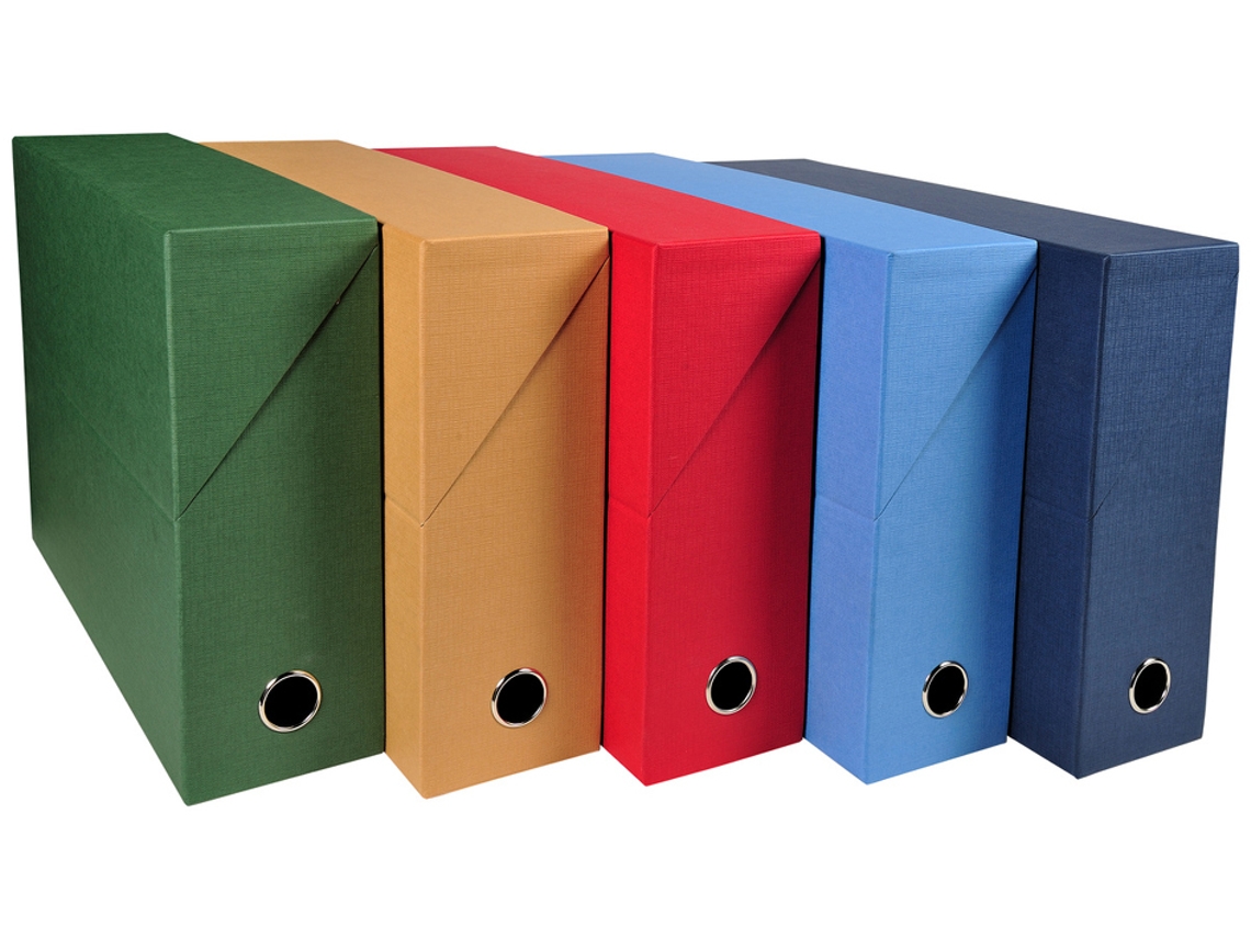 Caja de Archivo EXACOMPTA Din A4 Cartón 90 Mm Azul Claro