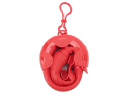 Tubo De Snorkel Seco Portátil De Silicona Suave Con Estuche De Almacenamiento Para Entrenamiento De Natación Para Adultos Y Niños - Rojo