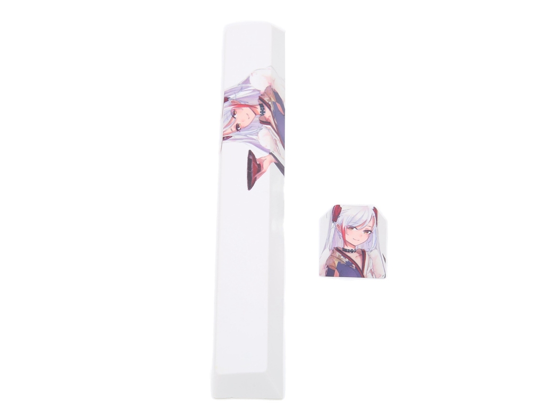 2 Teclas Pbt Personalizadas Con Un Bonito Diseño De Niña Para Teclados Mecánicos: Decorativas Y Fácilmente Reemplazables.
