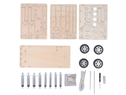 Kit de juguete de excavadora de madera, modelo hidráulico para construir y enseñar.