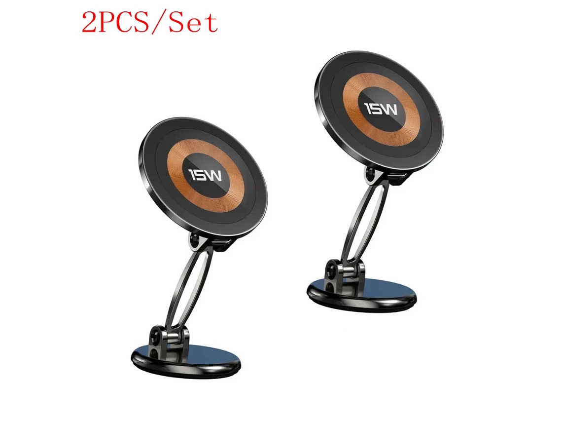Soporte Magnético Inalámbrico Para Coche Con Cargador Para Iphone 15 14 Samsung Xiaomi Magsaf