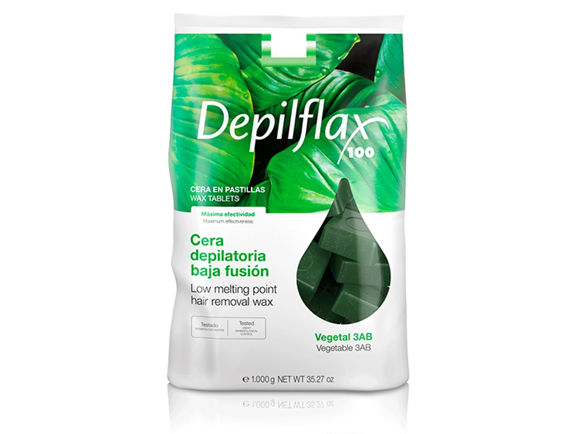 Cera Depilatoria Baja Fusión Vegetal 3Ab 1000 Gr DEPILFLAX