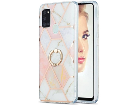Funda Samsung Galaxy A21s HFS-HOUSE Mármol (Rosa)