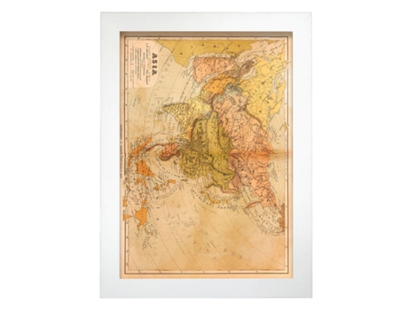 NACNIC Pósters Geográficos En Estilo Vintage. Nueva Geografía Universal. Ilustraciones De Antiguos Mapamundis En Tonos Sepia. Tamaño A3, Sin Marco....