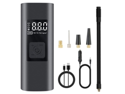 Compresor De Aire Portátil 6000mah Inflador Eléctrico Para Neumáticos Coche Bicicleta Moto Con Pantalla Lcd